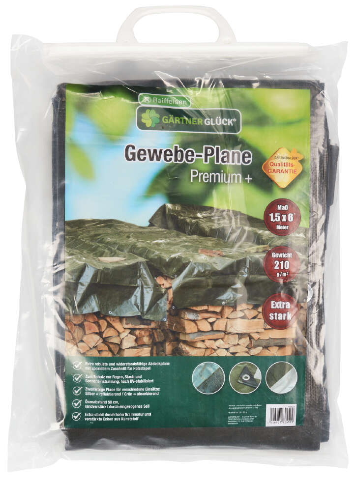 GÄRTNERGLÜCK Gewebeplane Premium plus 210 g/m², 1,5x6m
